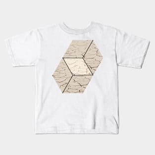 Earth hexagon abstract - Earth sign - The Five Elements Abstract  Symbol Kids T-Shirt